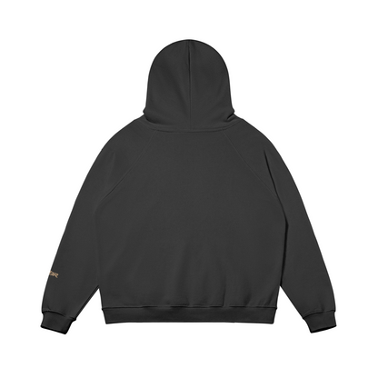 SUÐR Warm Hoodie 380g – Oversized Hoodie in Anthrazit, Rückansicht