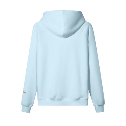 SUÐR Warm Hoodie 380g – Oversized Hoodie in Hellblau, Rückansicht