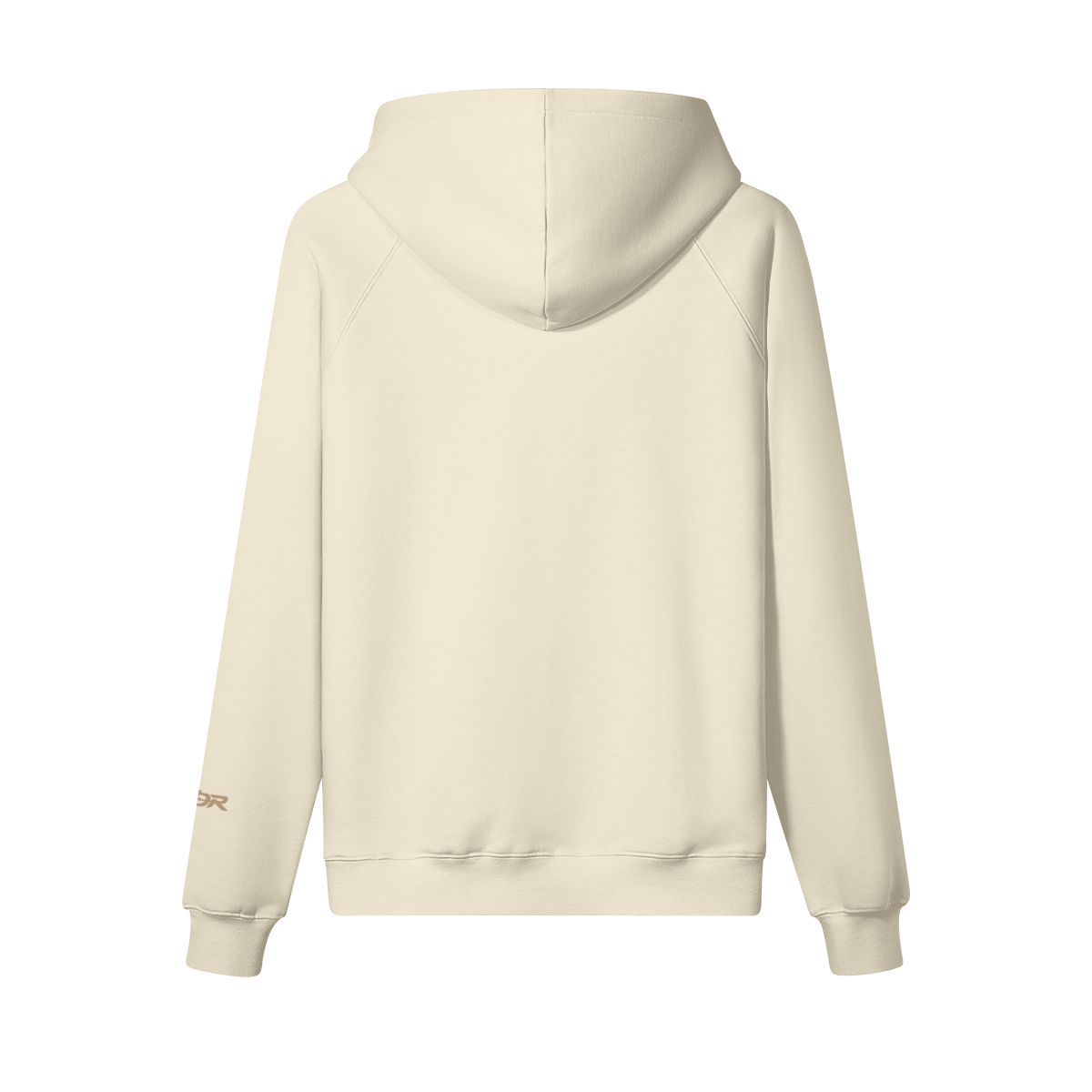 SUÐR Warm Hoodie 380g – Oversized Hoodie in Apricot, Rückansicht