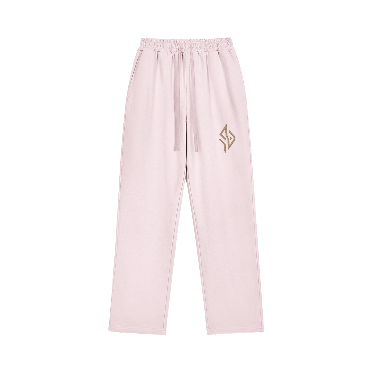 SUÐR Straight Relaxed Jogger 420g – Straight Relaxed Jogger in Altrosa, Vorderansicht