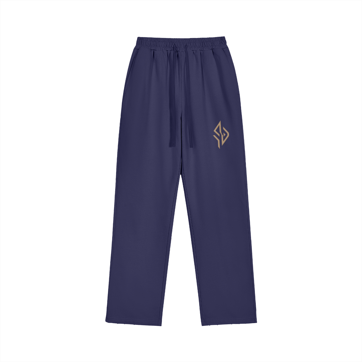 SUÐR Straight Relaxed Jogger 420g – Straight Relaxed Jogger in Marineblau, Vorderansicht