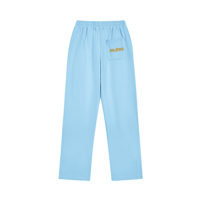 SUÐR Straight Relaxed Jogger 420g – Straight Relaxed Jogger in Hellblau, Vorderansicht