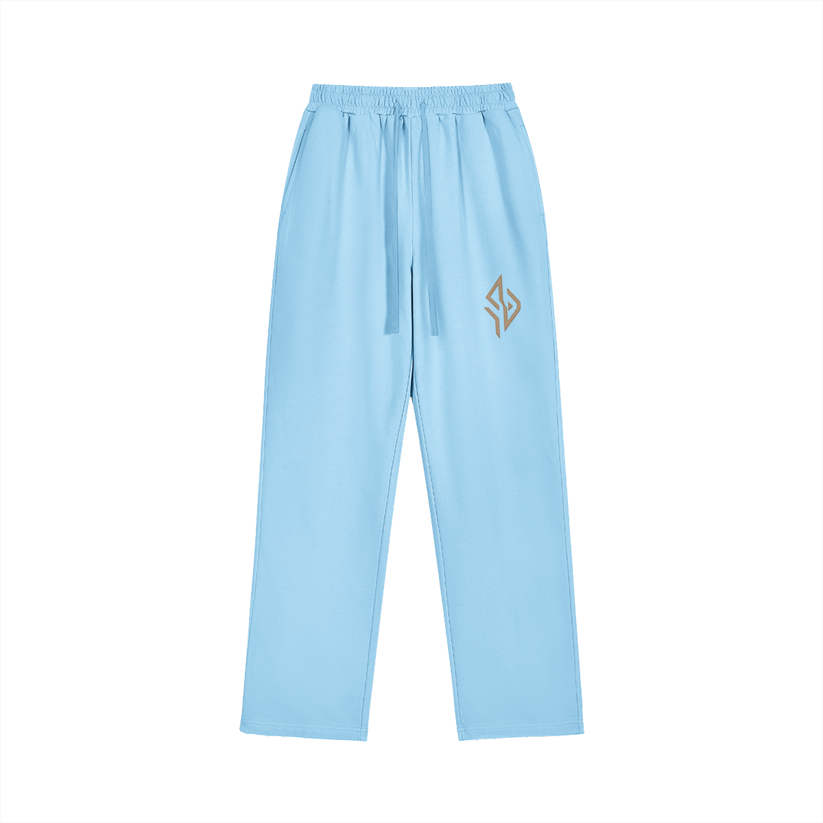 SUÐR Straight Relaxed Jogger 420g – Straight Relaxed Jogger in Hellblau, Vorderansicht
