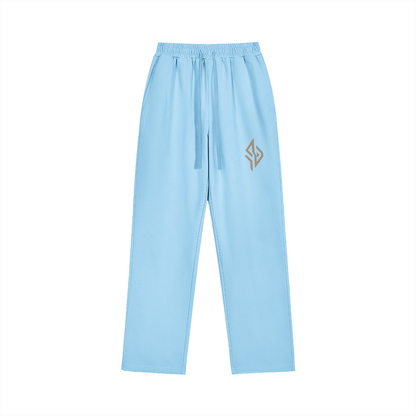SUÐR Straight Relaxed Jogger 420g – Straight Relaxed Jogger in Hellblau, Vorderansicht