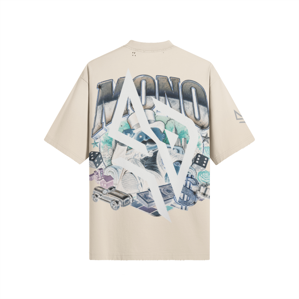 SUÐR MONO 07 – Oversized Tee mit MONO-Rückenmotiv