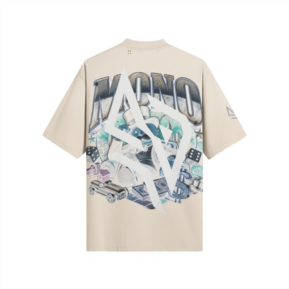 SUÐR MONO 07 – Oversized Tee mit MONO-Rückenmotiv