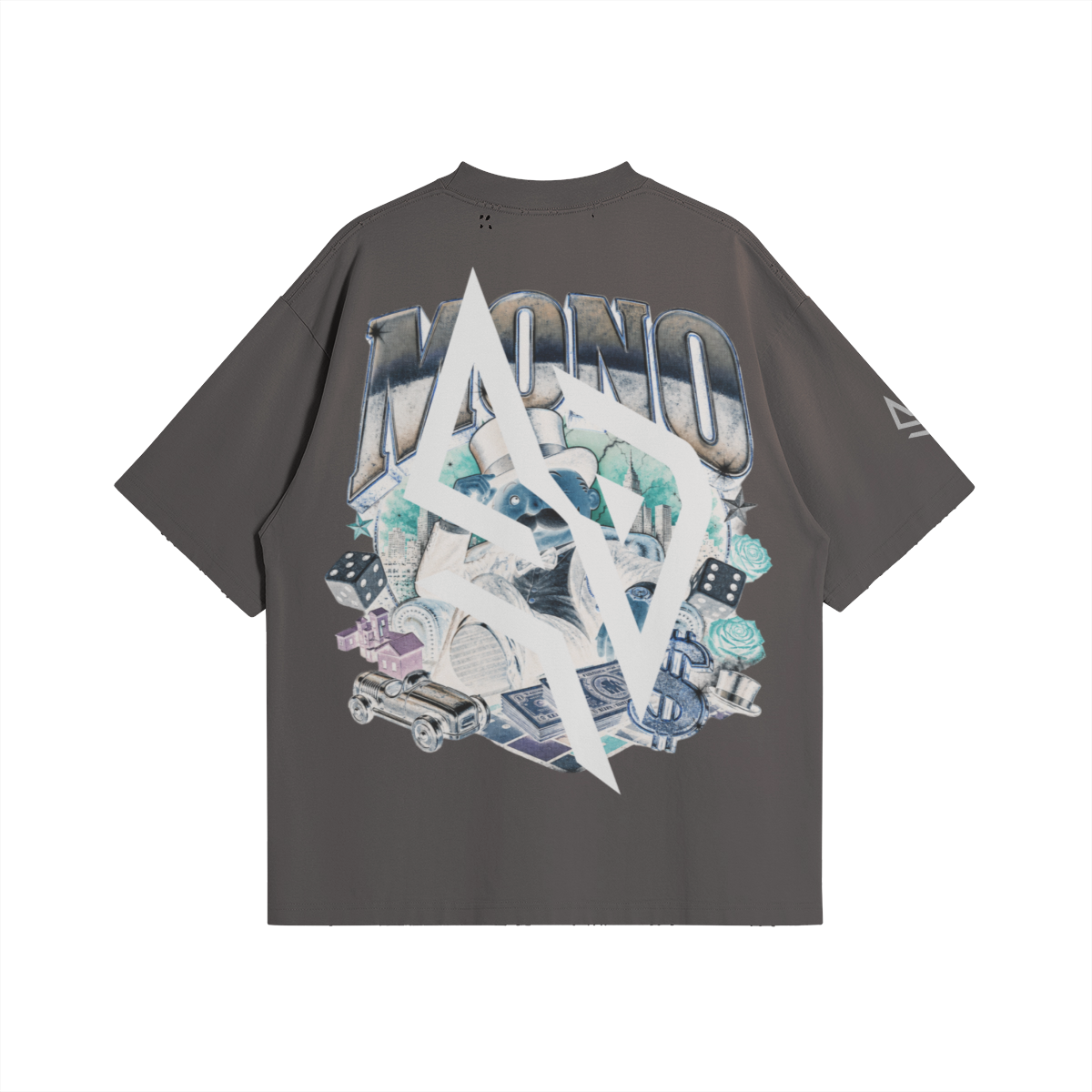 SUÐR MONO 07 – Oversized Tee mit MONO-Rückenmotiv