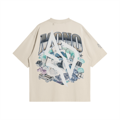 SUÐR MONO 07 – Oversized Tee mit MONO-Rückenmotiv