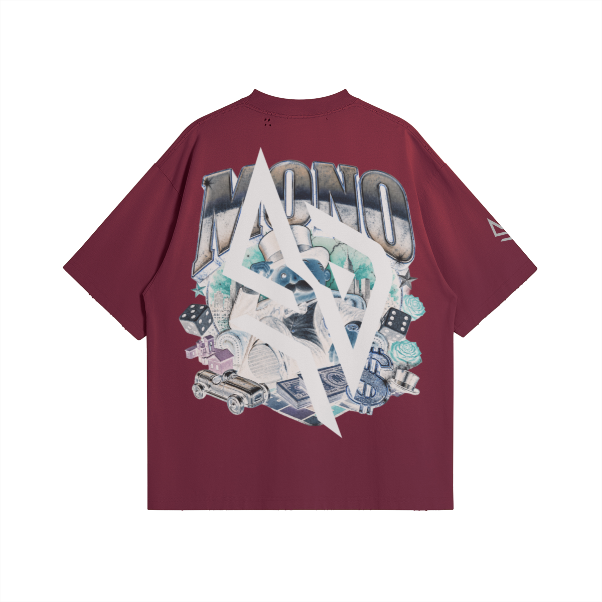 SUÐR MONO 07 – Oversized Tee mit MONO-Rückenmotiv