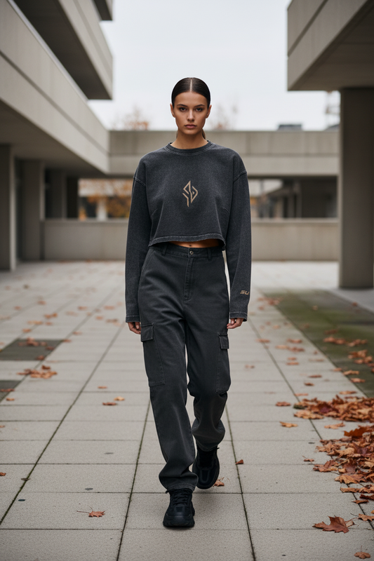 SUÐR Crop Top Longsleeve