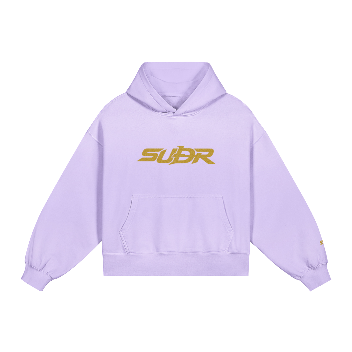 SUÐR Glitter Girls Boxy Hoodie 420g in Lavendel