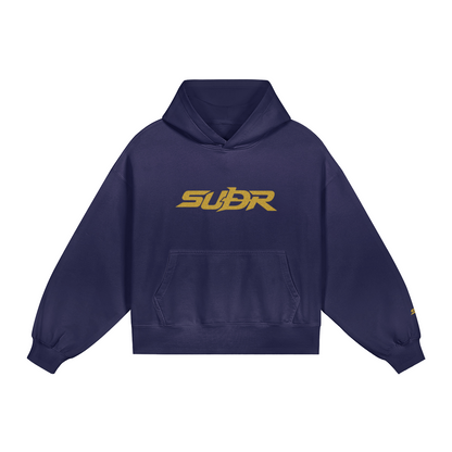 SUÐR Glitter Girls Boxy Hoodie 420g in Royalblau