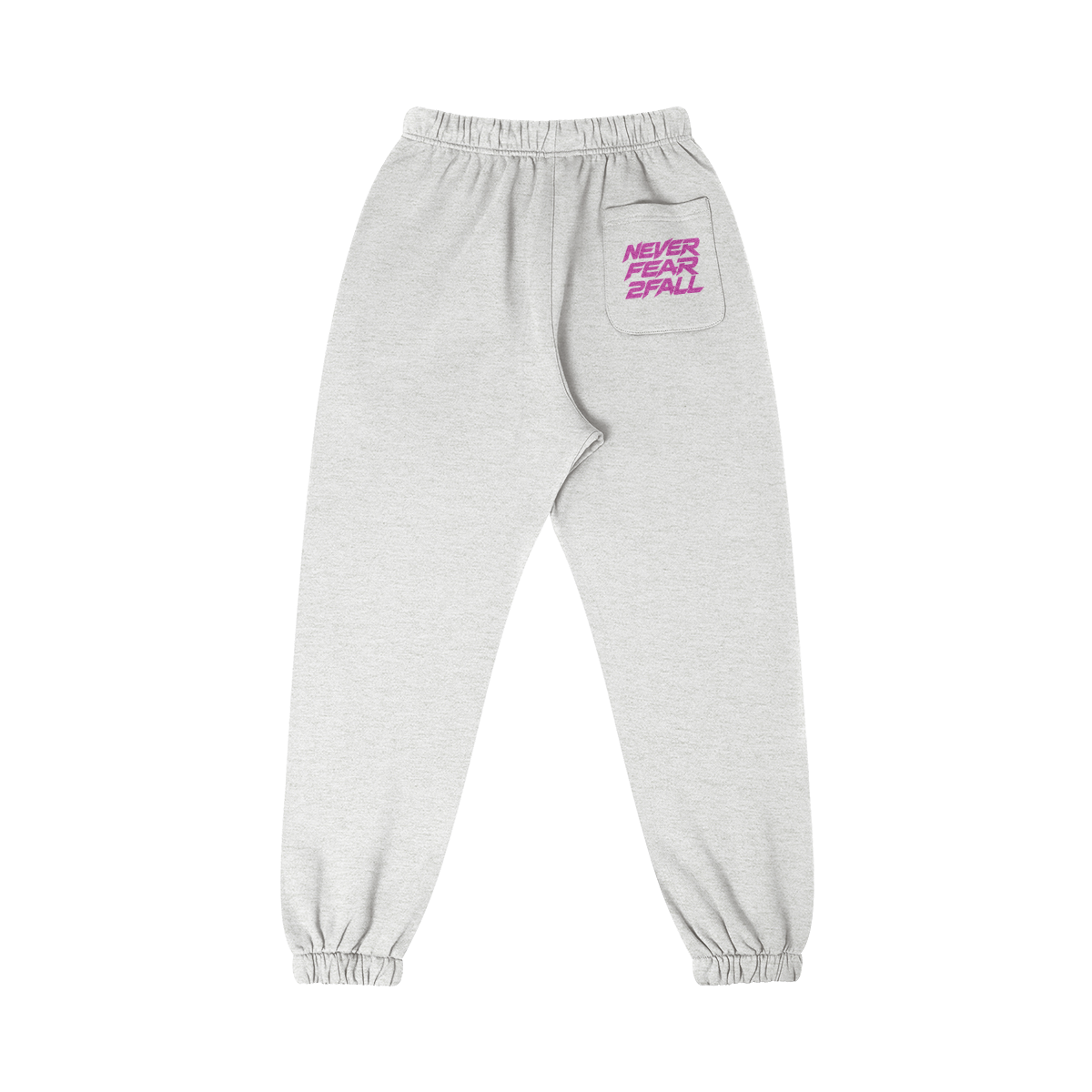 SUÐR Glitter Girls Sweatpants 380g in Graumeliert – Rückansicht