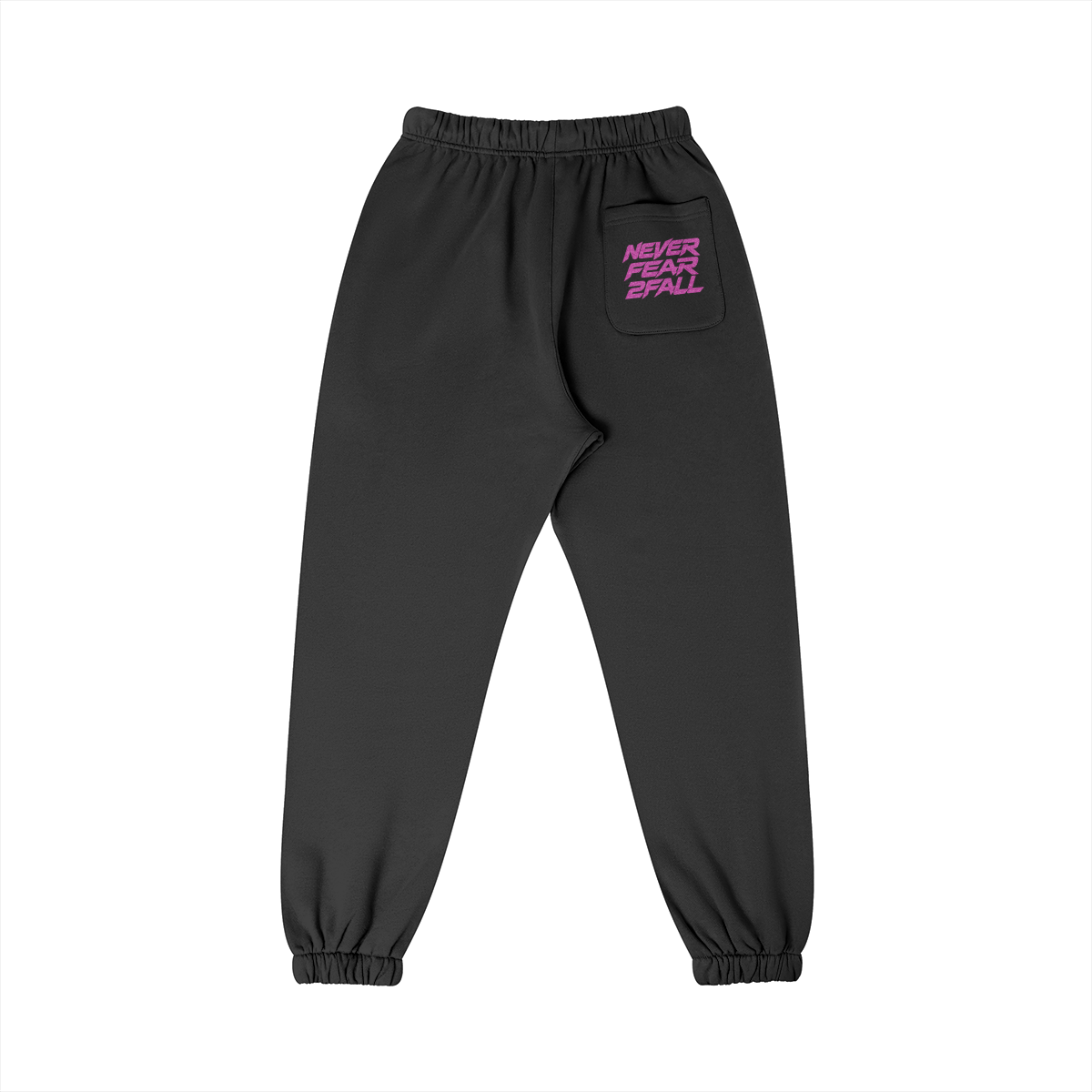 SUÐR Glitter Girls Sweatpants 380g in Schwarz – Rückansicht