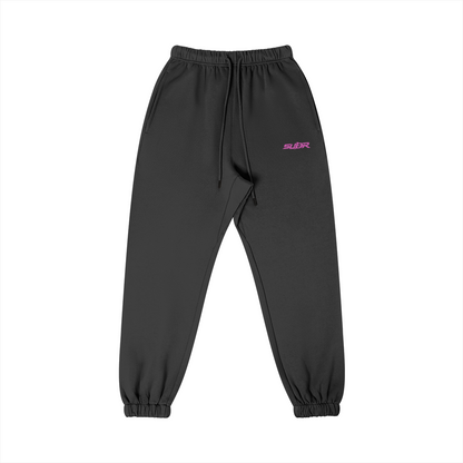 SUÐR Glitter Girls Sweatpants 380g in Schwarz