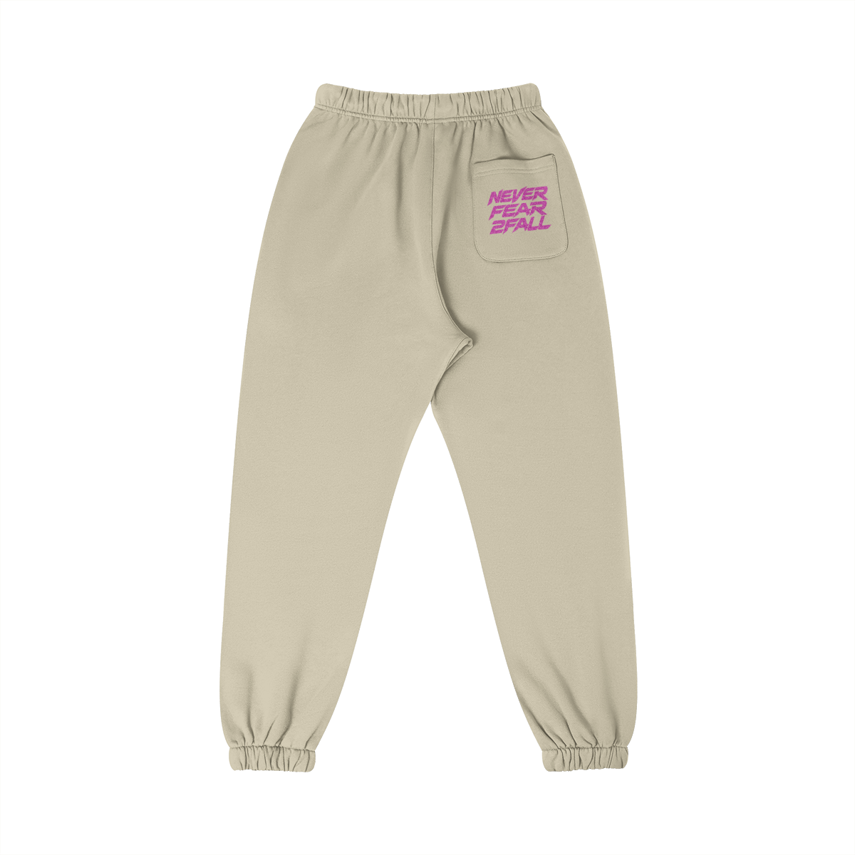 SUÐR Glitter Girls Sweatpants 380g in Camel – Rückansicht