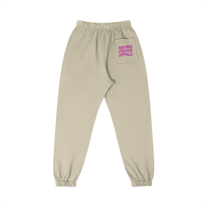 SUÐR Glitter Girls Sweatpants 380g in Camel – Rückansicht
