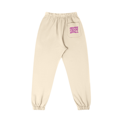 SUÐR Glitter Girls Sweatpants 380g in Apricot – Rückansicht