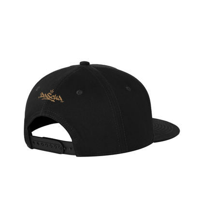 SUÐR VESTR CAP by DaScha – Snapback in Schwarz – Rückansicht