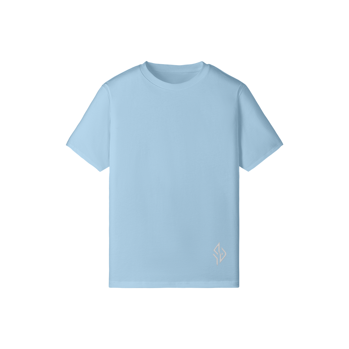 SUÐR Minimal 07 Slim Fit Shirt in Babyblau