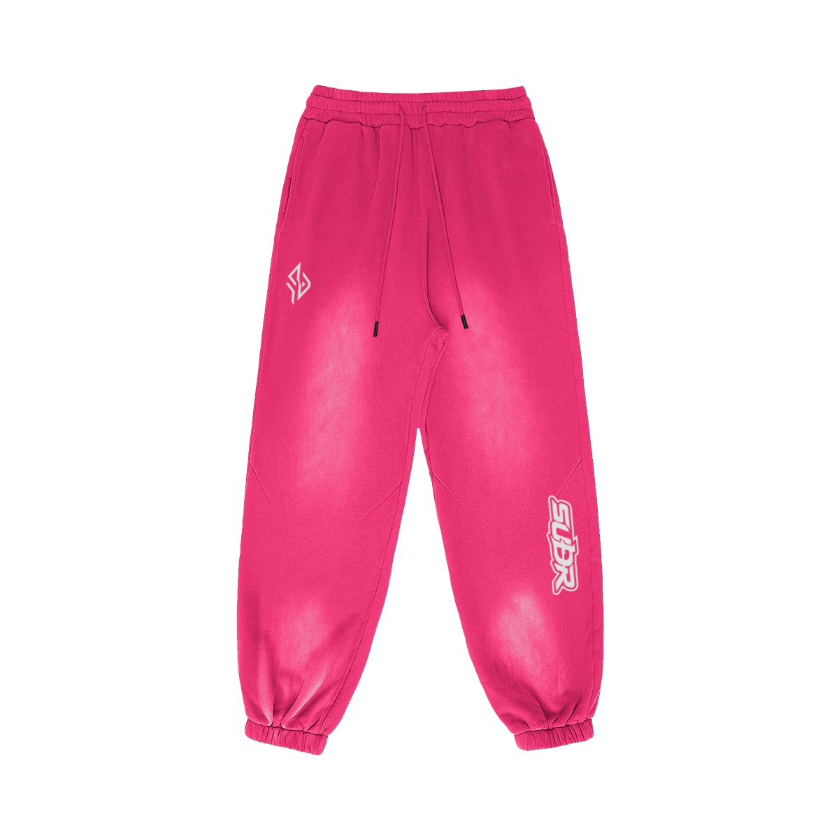 SUÐR Glow Sweatpants 400g in Dunkelrosa
