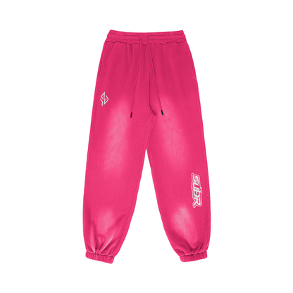 SUÐR Glow Sweatpants 400g in Dunkelrosa