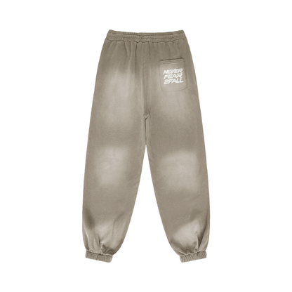 SUÐR Glow Sweatpants 400g in Khaki – Rückansicht