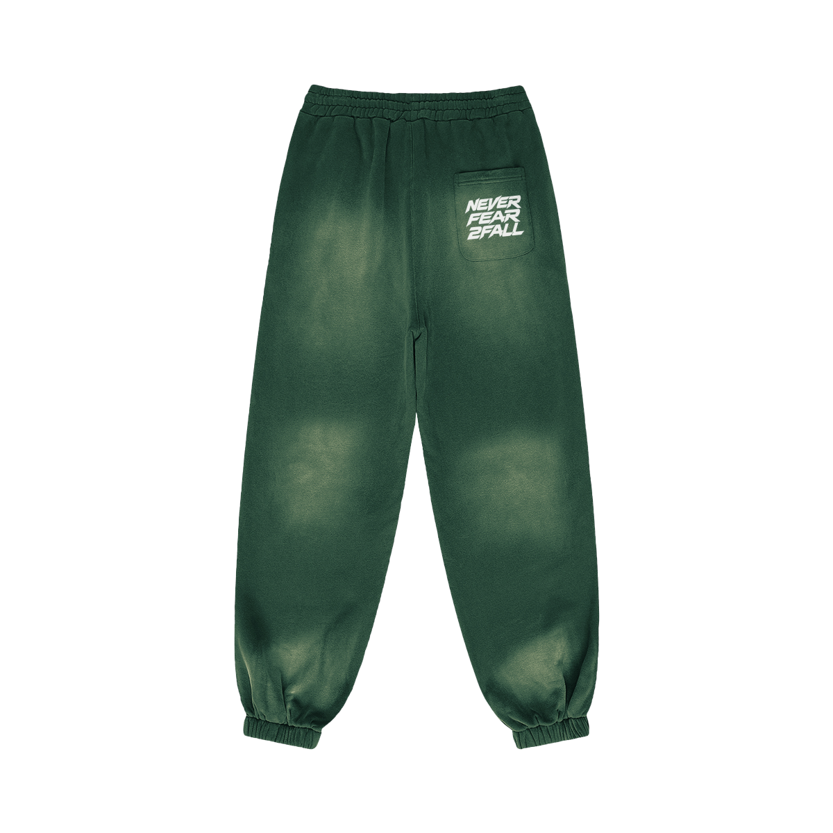 SUÐR Glow Sweatpants 400g in Mineralgrün – Rückansicht