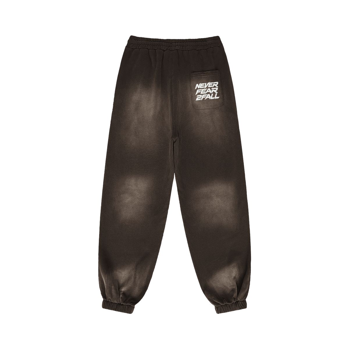 SUÐR Glow Sweatpants 400g in Braun – Rückansicht