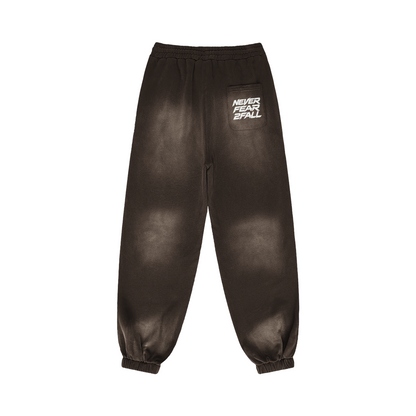 SUÐR Glow Sweatpants 400g in Braun – Rückansicht