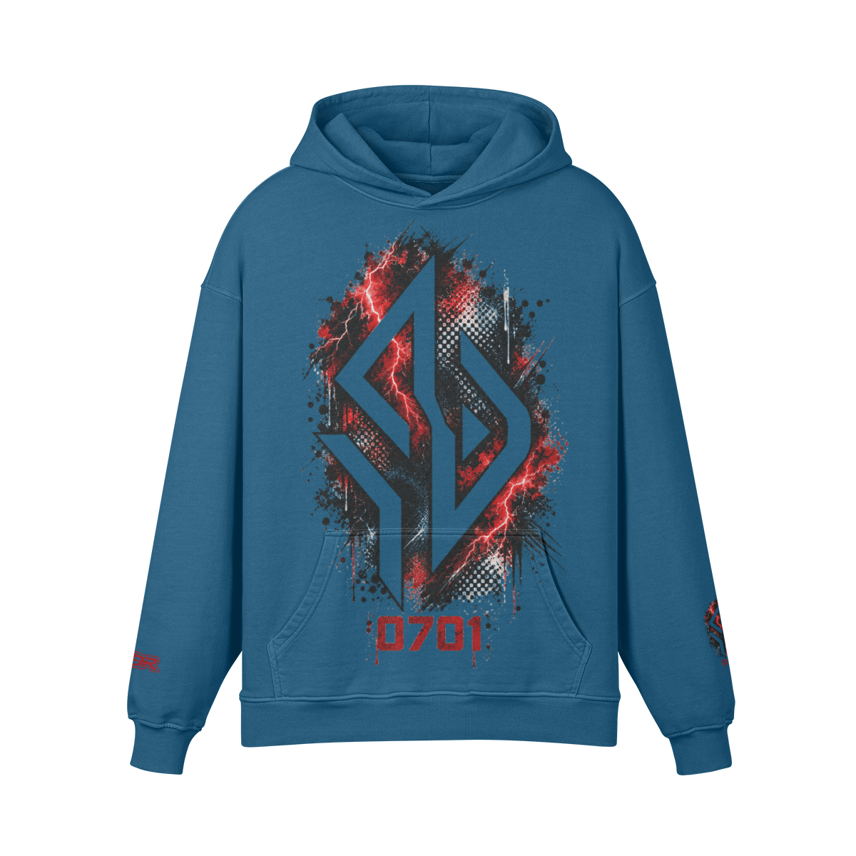Backpiece 0701 Hoodie mit grossem Rückenmotiv – SUÐR