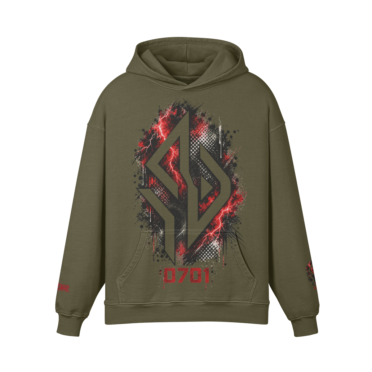 Backpiece 0701 Hoodie mit grossem Rückenmotiv – SUÐR