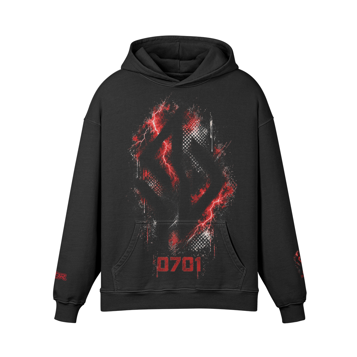 Backpiece 0701 Hoodie mit grossem Rückenmotiv – SUÐR