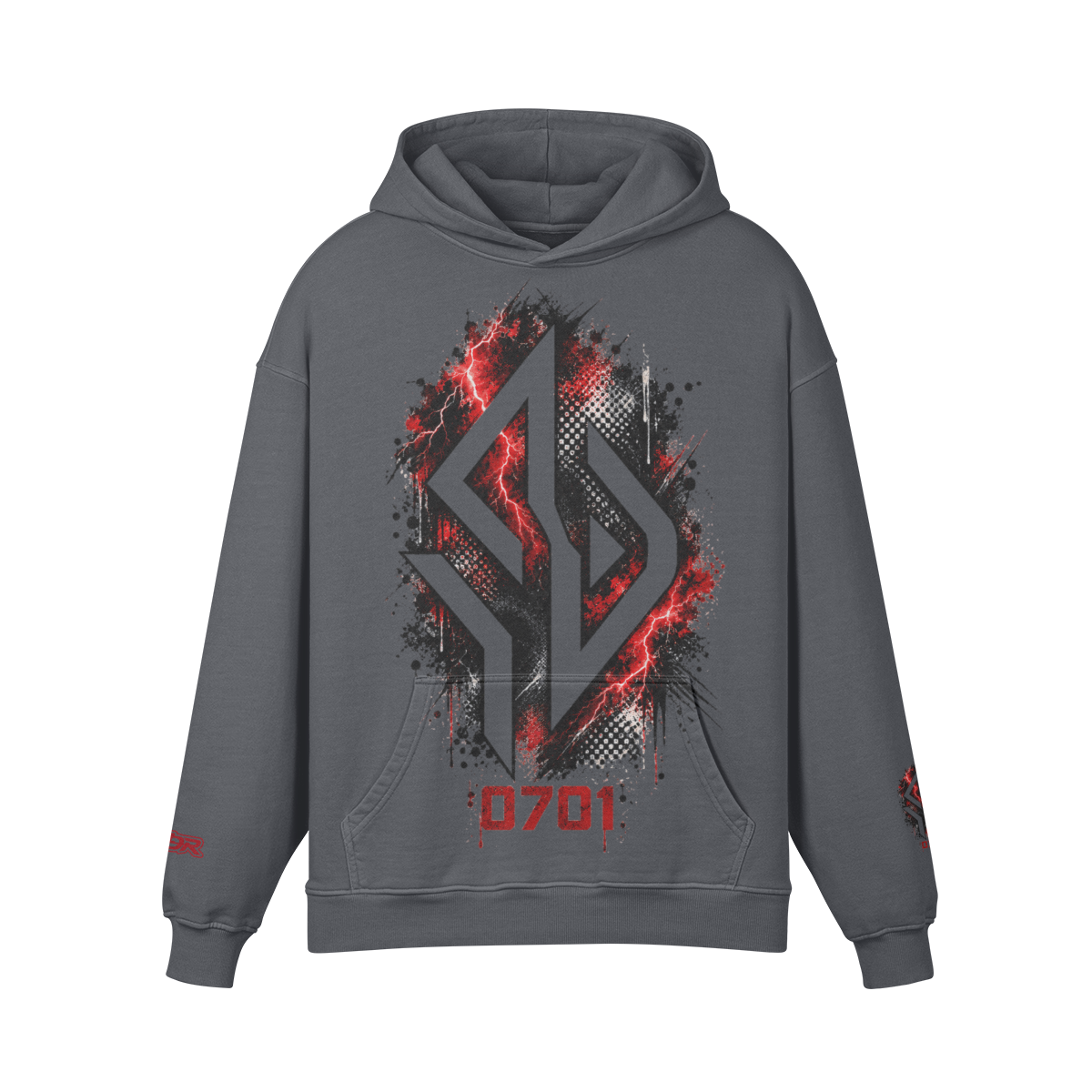 Backpiece 0701 Hoodie mit grossem Rückenmotiv – SUÐR