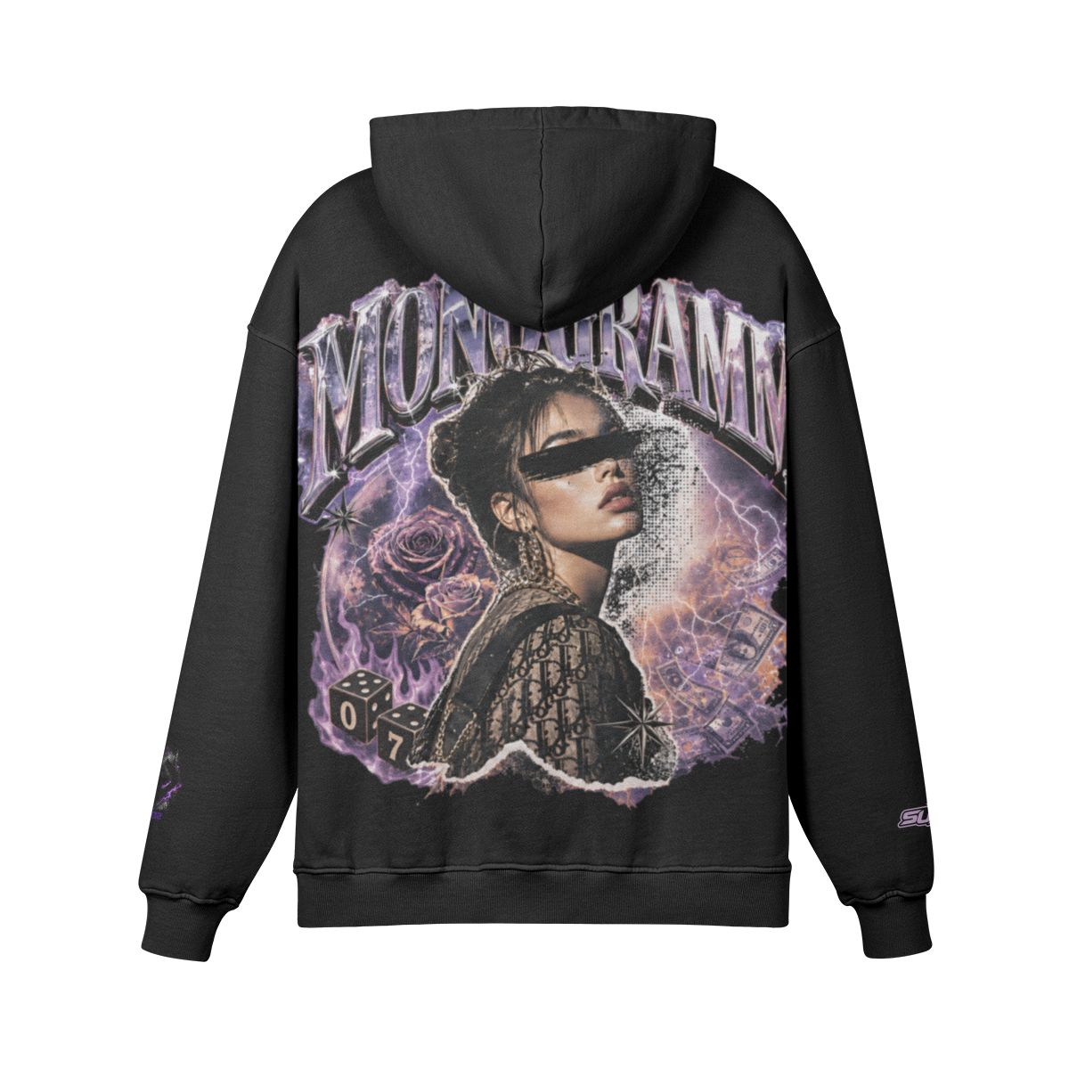 Backpiece 0702 Hoodie mit grossem Rückenmotiv – SUÐR