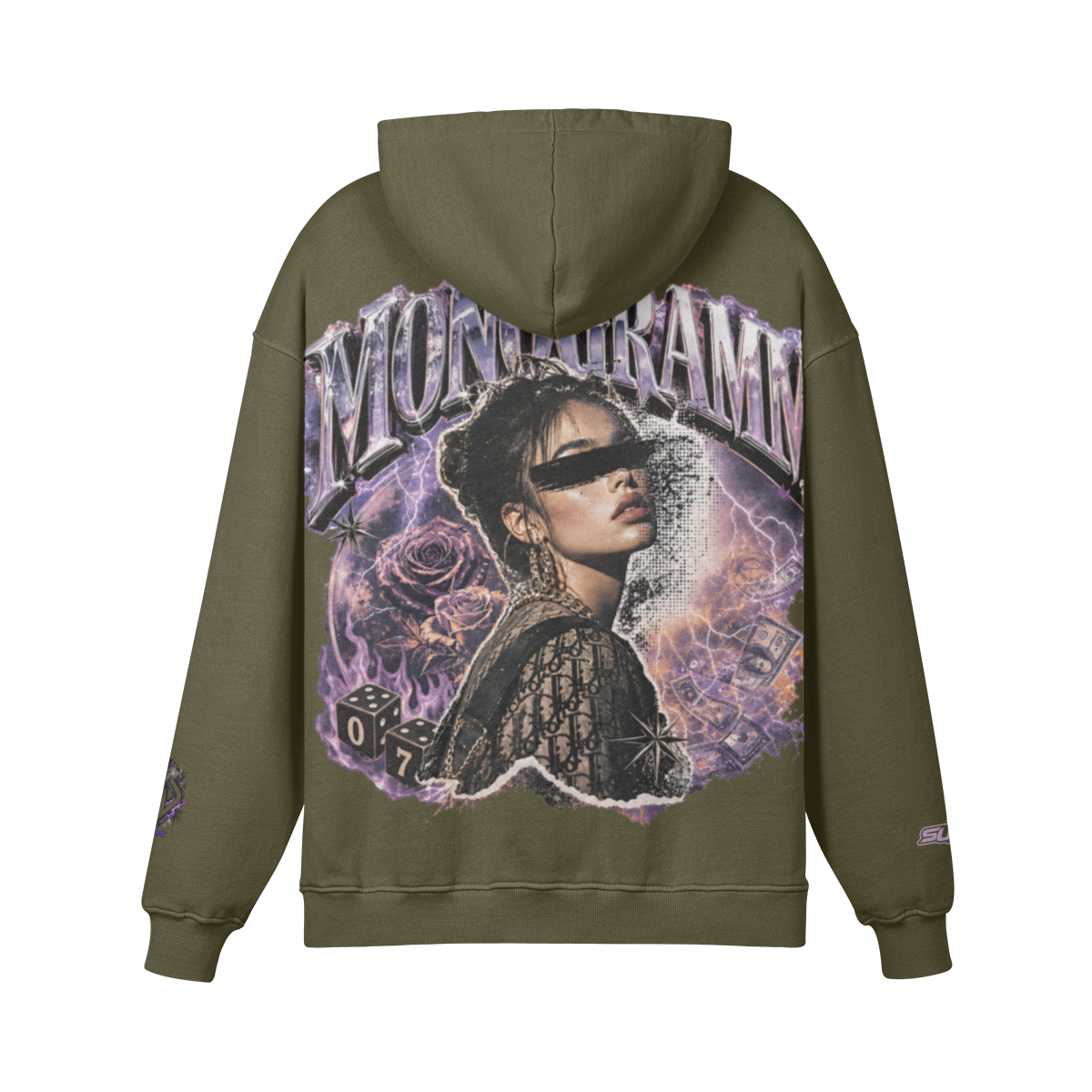 Backpiece 0702 Hoodie mit grossem Rückenmotiv – SUÐR