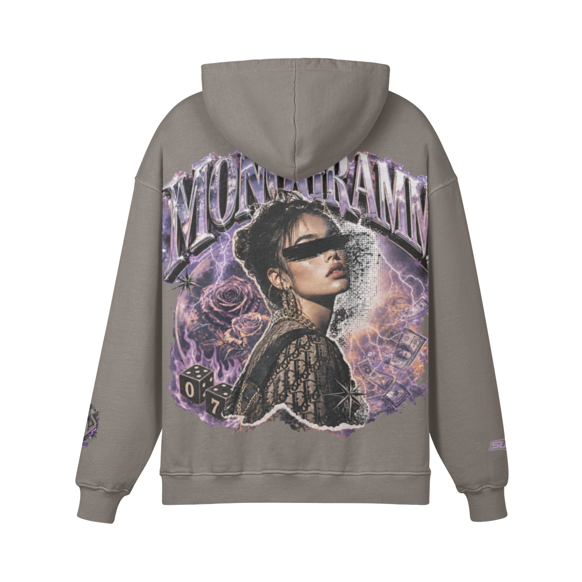 Backpiece 0702 Hoodie mit grossem Rückenmotiv – SUÐR