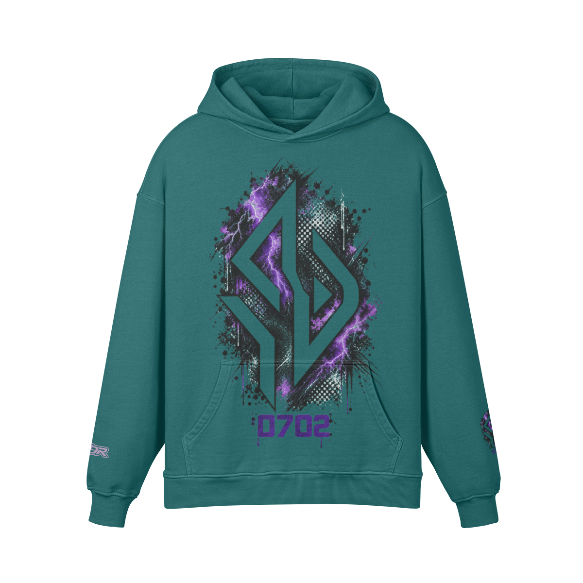 Backpiece 0702 Hoodie mit grossem Rückenmotiv – SUÐR