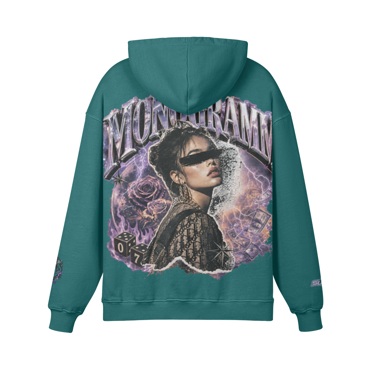 Backpiece 0702 Hoodie mit grossem Rückenmotiv – SUÐR