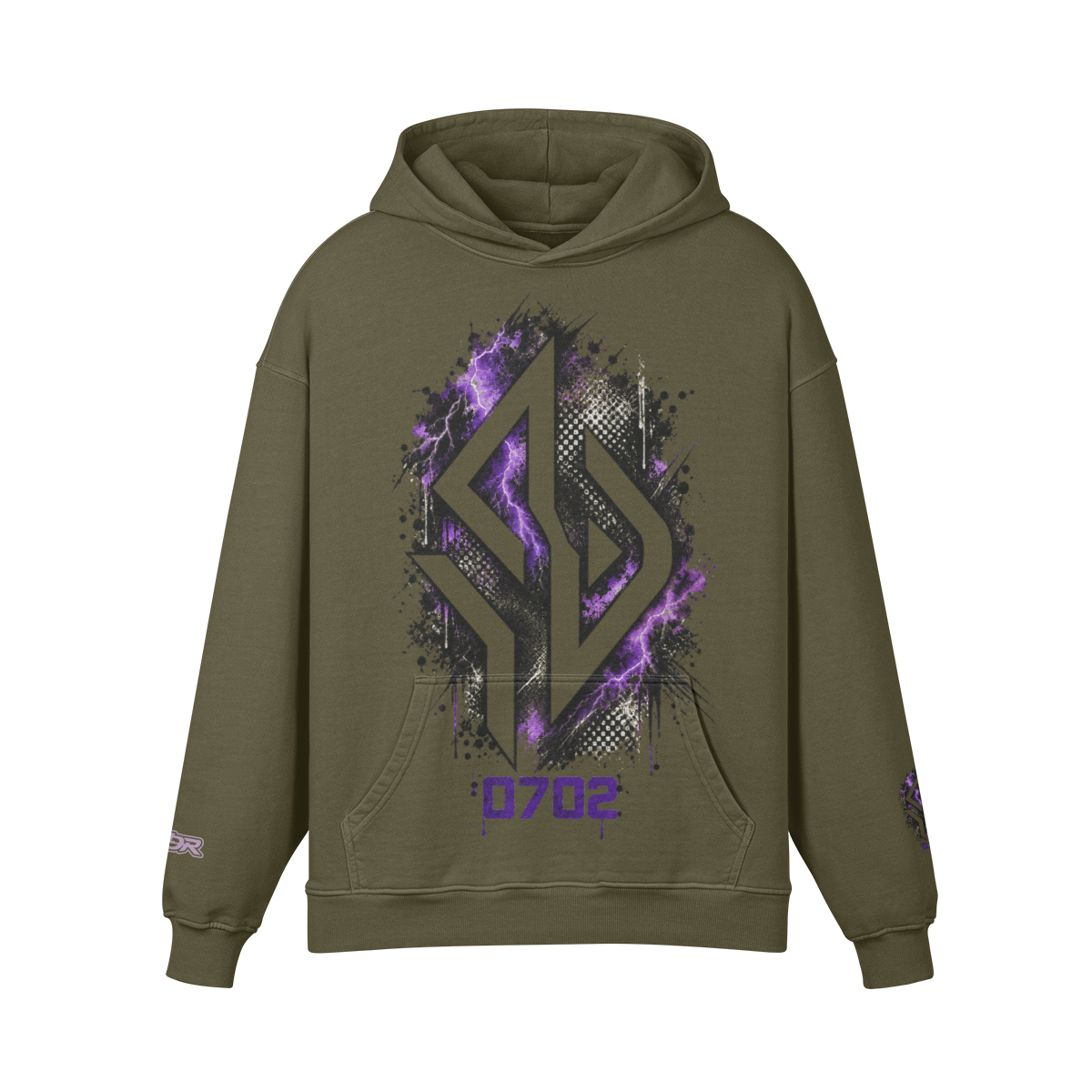 Backpiece 0702 Hoodie mit grossem Rückenmotiv – SUÐR