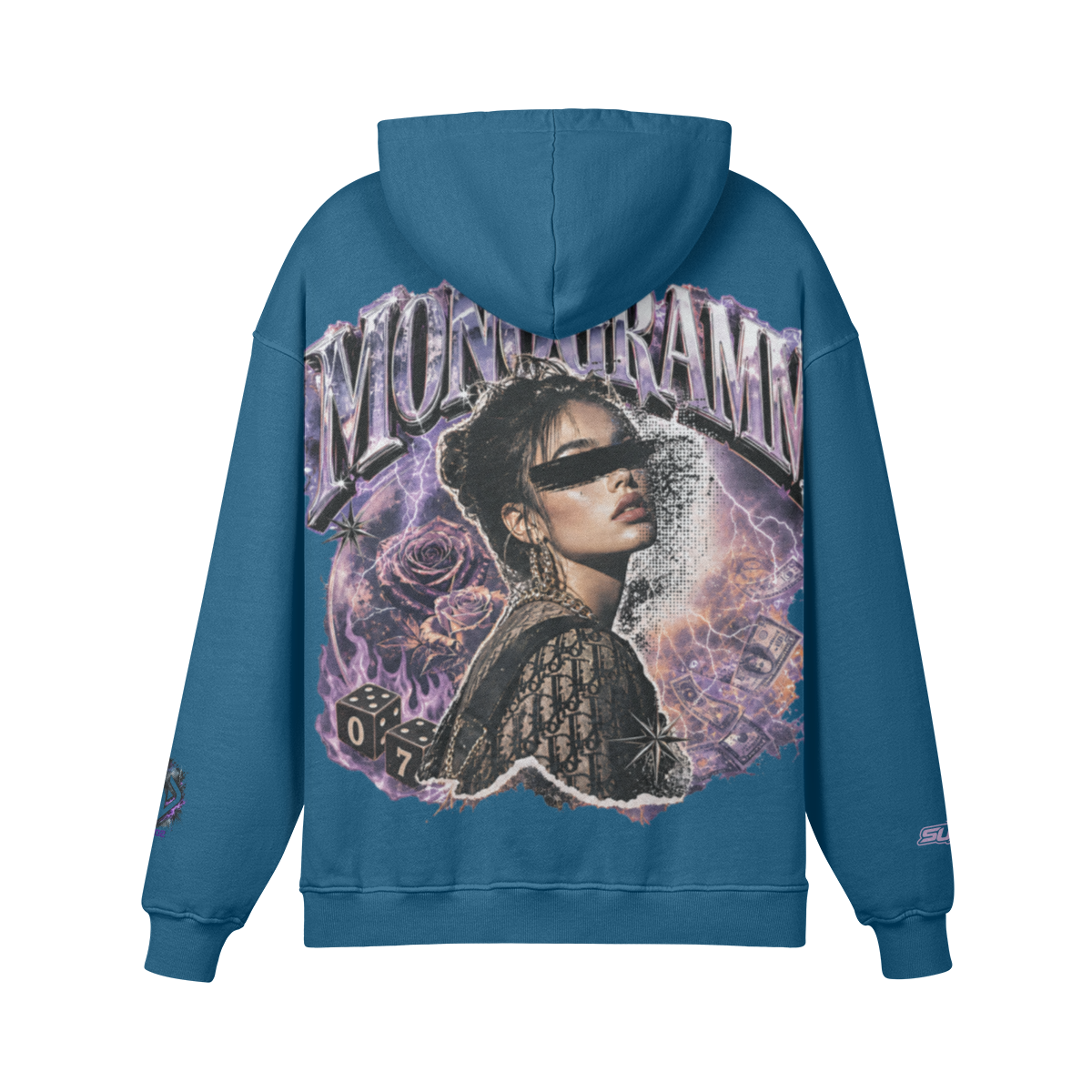 Backpiece 0702 Hoodie mit grossem Rückenmotiv – SUÐR