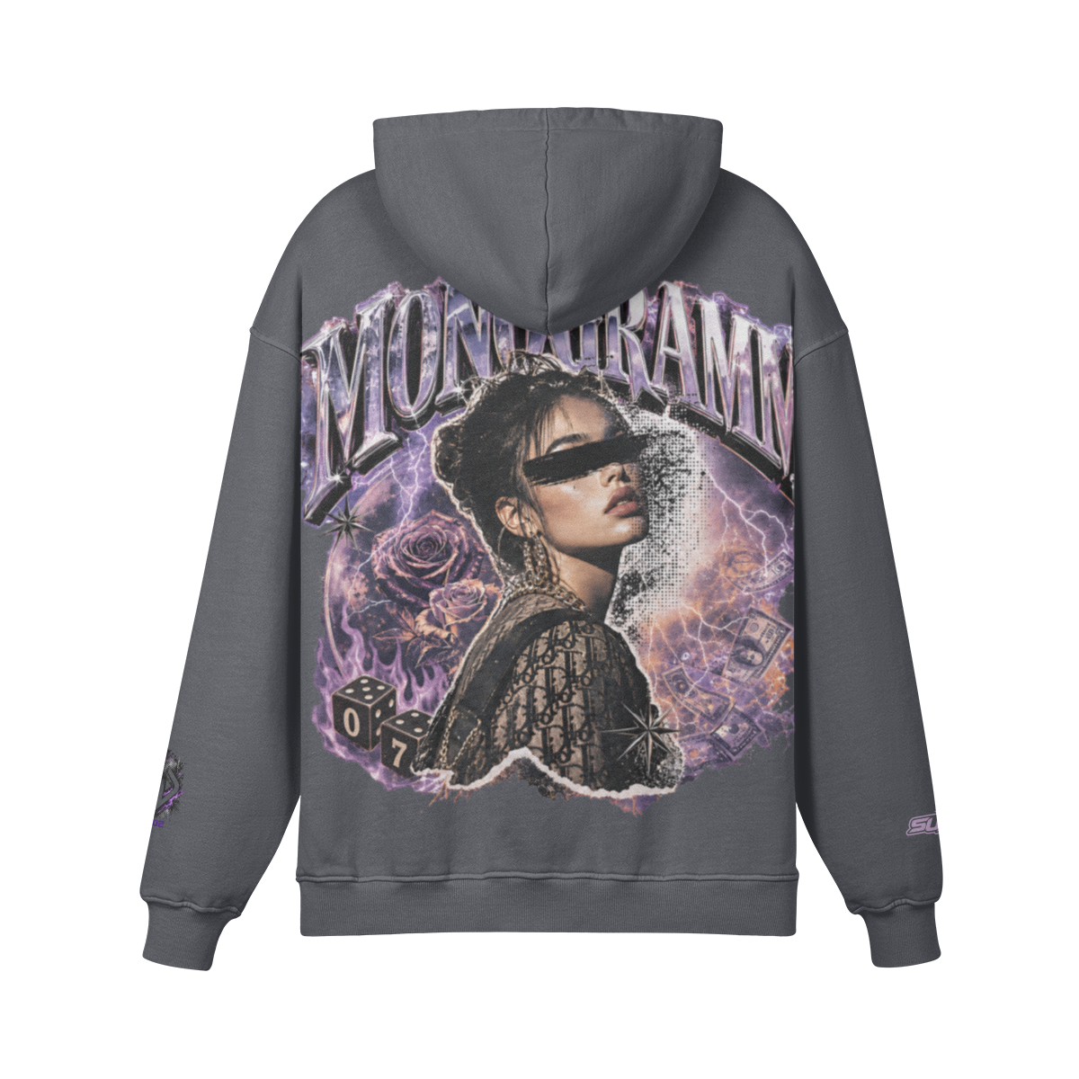 Backpiece 0702 Hoodie mit grossem Rückenmotiv – SUÐR