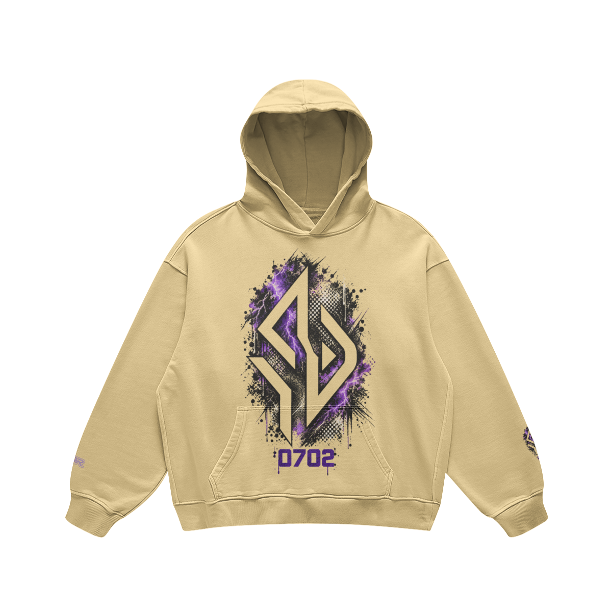 Backpiece 0702 Hoodie mit grossem Rückenmotiv – SUÐR