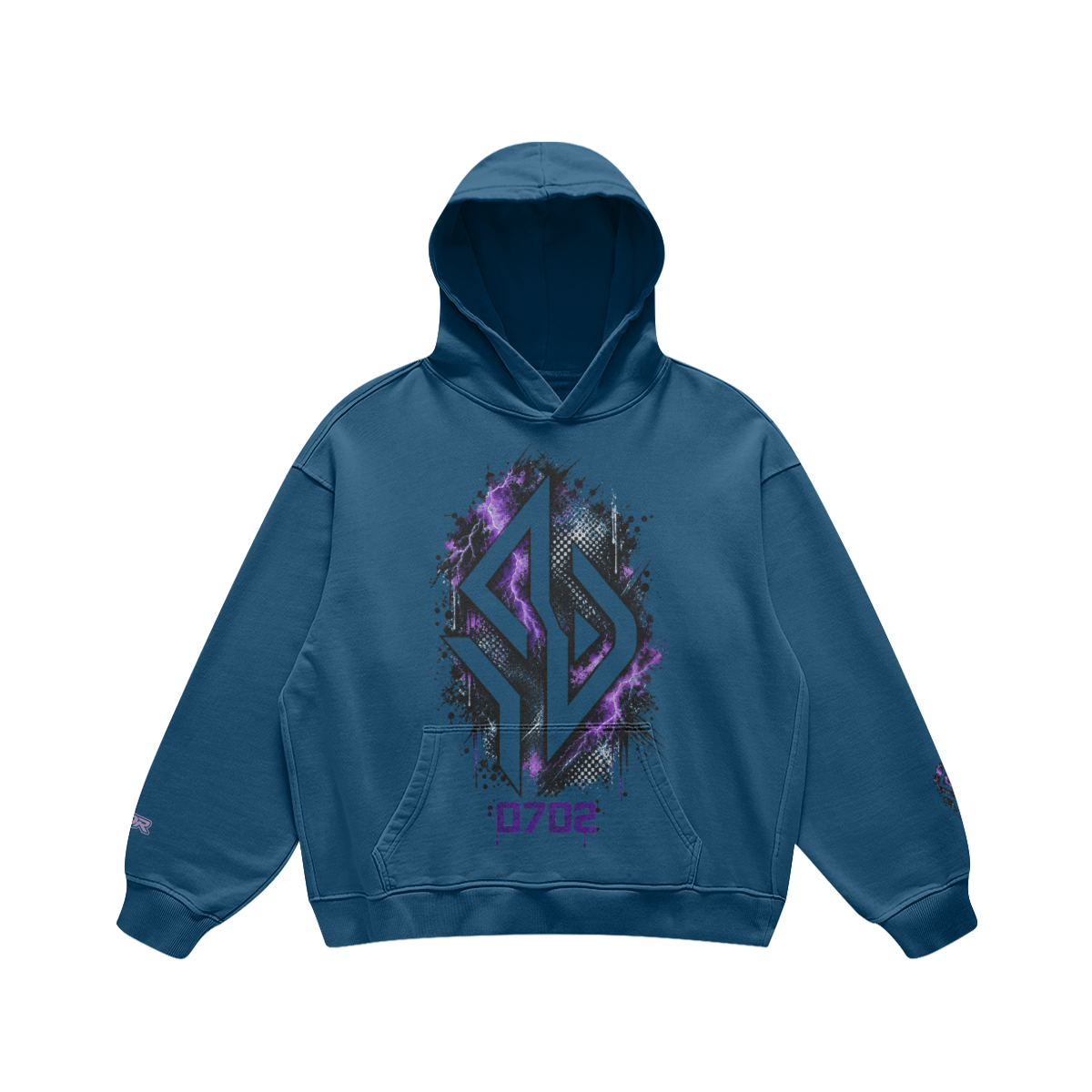 Backpiece 0702 Hoodie mit grossem Rückenmotiv – SUÐR