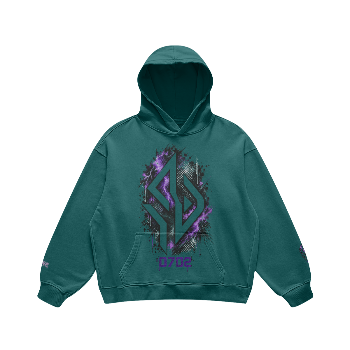 Backpiece 0702 Hoodie mit grossem Rückenmotiv – SUÐR