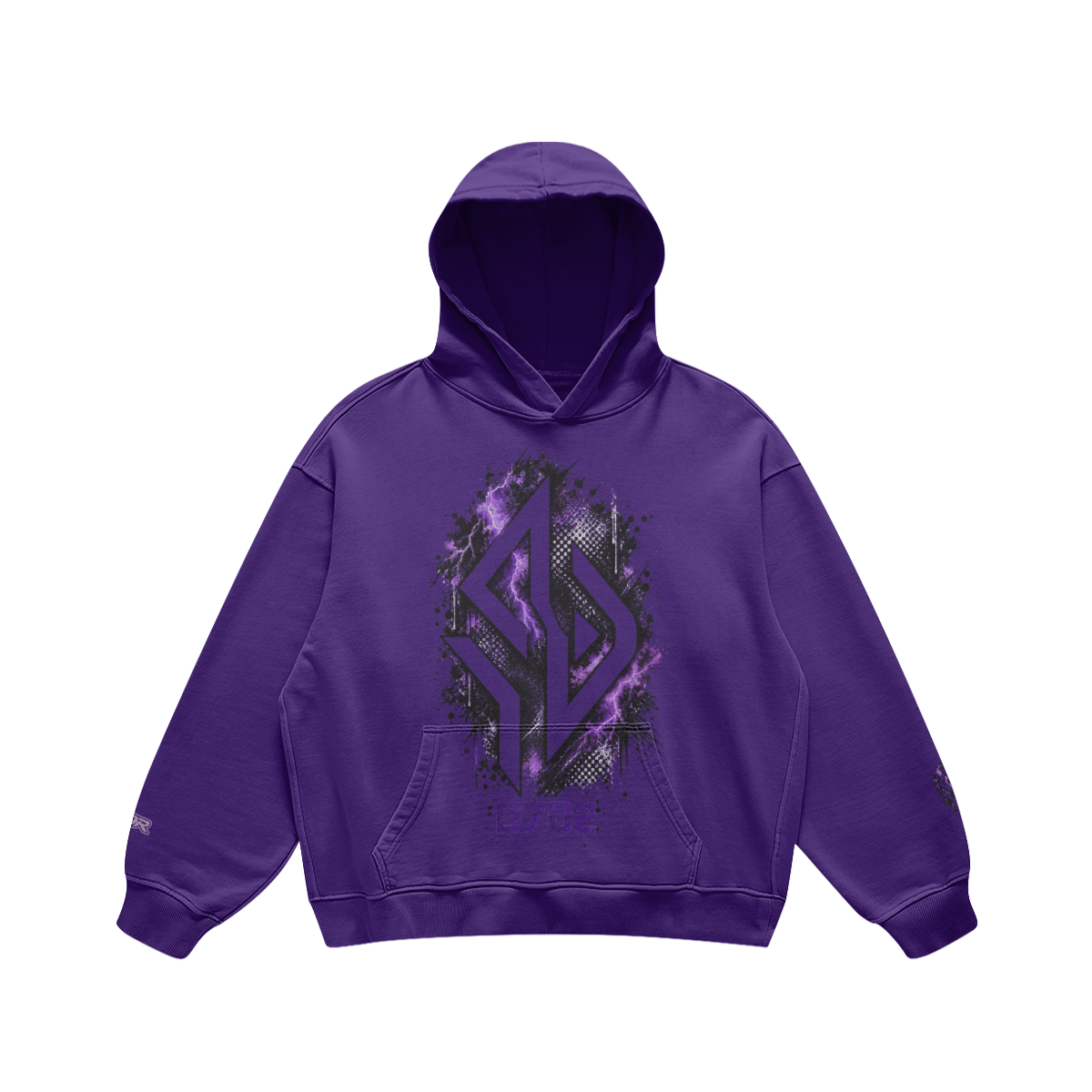 Backpiece 0702 Hoodie mit grossem Rückenmotiv – SUÐR