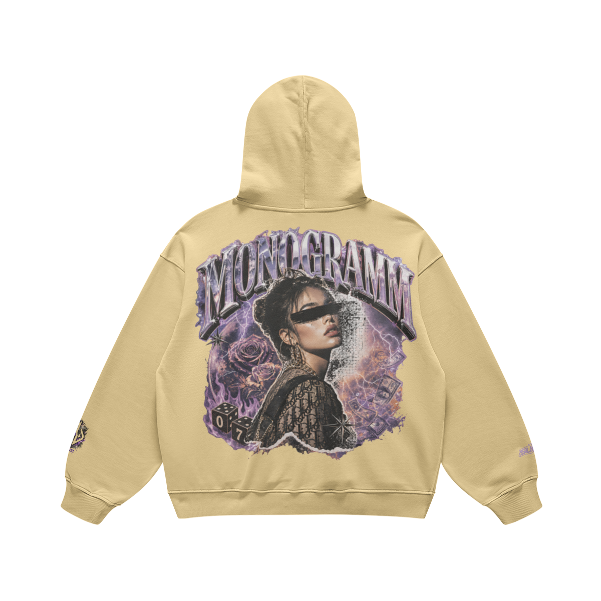 Backpiece 0702 Hoodie mit grossem Rückenmotiv – SUÐR